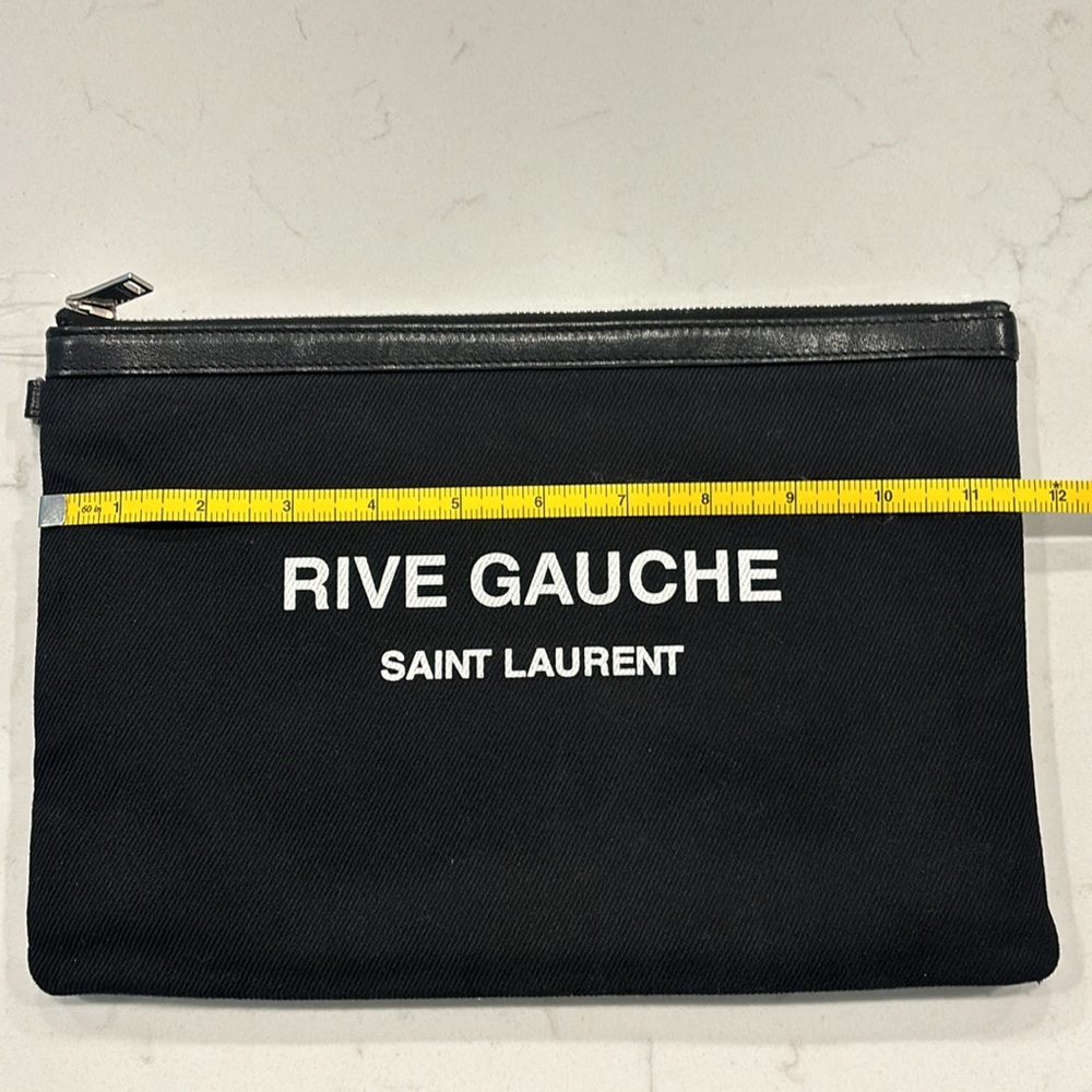 💯 Authentic YSL Rive Gauche Clutch Pouch - Picture 9 of 10